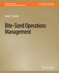 صورة الغلاف: Bite-Sized Operations Management 9783031003219