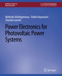 Imagen de portada: Power Electronics for Photovoltaic Power Systems 9783031013720