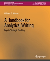 صورة الغلاف: A Handbook for Analytical Writing 9783031013799