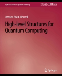 Immagine di copertina: High Level Structures for Quantum Computing 9783031013881