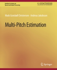 Omslagafbeelding: Multi-Pitch Estimation 9783031014307