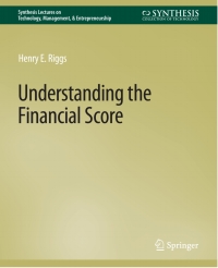 Imagen de portada: Understanding the Financial Score 9783031014437