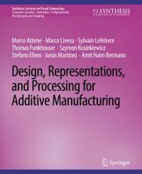 Imagen de portada: Design, Representations, and Processing for Additive Manufacturing 9783031003479