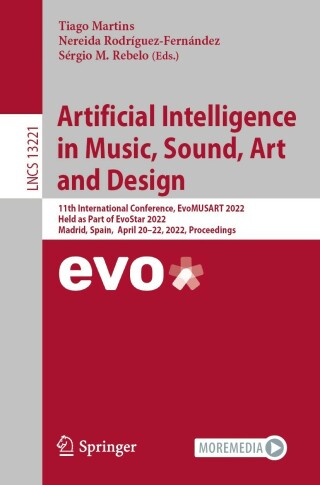 表紙画像: Artificial Intelligence in Music, Sound, Art and Design 9783031037887