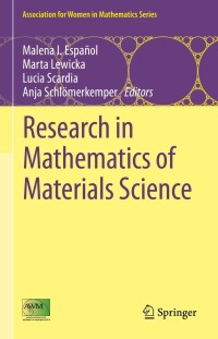 Imagen de portada: Research in Mathematics of Materials Science 9783031044953