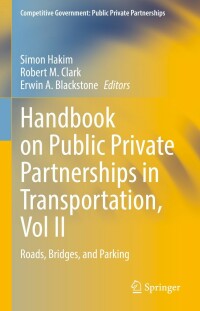 Imagen de portada: Handbook on Public Private Partnerships in Transportation, Vol II 9783031046278