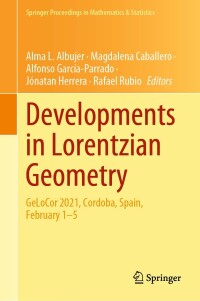 Omslagafbeelding: Developments in Lorentzian Geometry 9783031053788