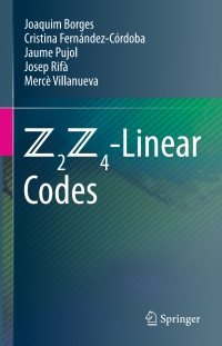 Cover image: Z2Z4-Linear Codes 9783031054402