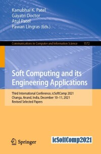 Cover image: Soft Computing and its Engineering Applications 9783031057663