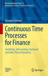 Titelbild: Continuous Time Processes for Finance 9783031063602