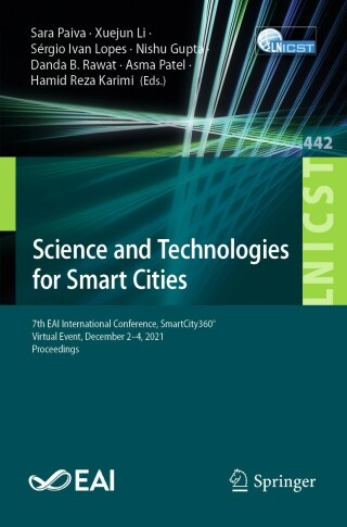 صورة الغلاف: Science and Technologies for Smart Cities 9783031063701