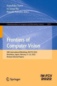 Cover image: Frontiers of Computer Vision 9783031063800