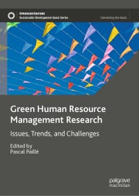 表紙画像: Green Human Resource Management Research 9783031065576