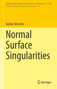 Cover image: Normal Surface Singularities 9783031067525