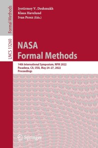 Immagine di copertina: NASA Formal Methods 9783031067723