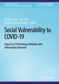 Cover image: Social Vulnerability to COVID-19 9783031068966