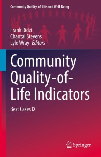 Cover image: Community Quality-of-Life Indicators 9783031069390