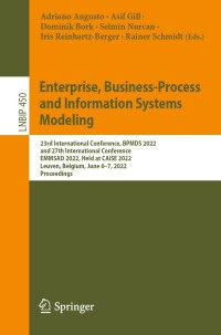 Imagen de portada: Enterprise, Business-Process and Information Systems Modeling 9783031074745