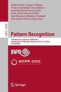 Cover image: Pattern Recognition 9783031077494