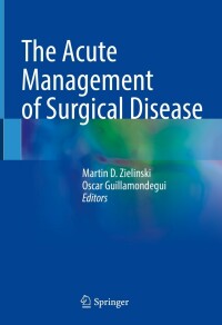 Cover image: The Acute Management of Surgical Disease 9783031078804