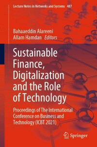 Immagine di copertina: Sustainable Finance, Digitalization and the Role of Technology 9783031080838