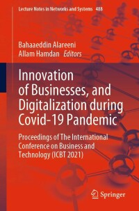Imagen de portada: Innovation of Businesses, and Digitalization during Covid-19 Pandemic 9783031080890
