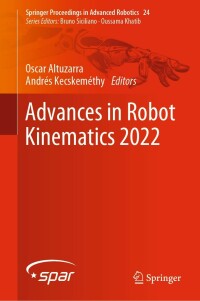 Cover image: Advances in Robot Kinematics 2022 9783031081392