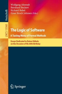 Cover image: The Logic of Software. A Tasting Menu of Formal Methods 9783031081651