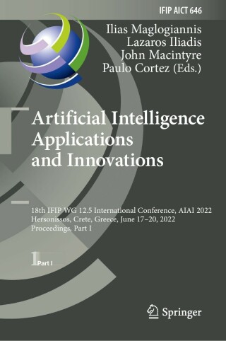 Cover image: Artificial Intelligence Applications and Innovations 9783031083327