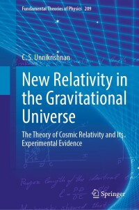 Cover image: New Relativity in the Gravitational Universe 9783031089343