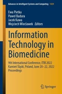 Imagen de portada: Information Technology in Biomedicine 9783031091346