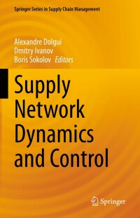 Cover image: Supply Network Dynamics and Control 9783031091780