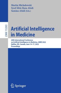 表紙画像: Artificial Intelligence in Medicine 9783031093418
