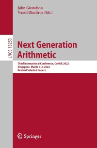 Cover image: Next Generation Arithmetic 9783031097782