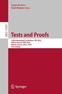 Cover image: Tests and Proofs 9783031098260