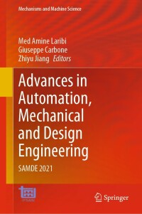Imagen de portada: Advances in Automation, Mechanical and Design Engineering 9783031099083