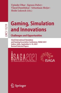 Omslagafbeelding: Gaming, Simulation and Innovations: Challenges and Opportunities 9783031099588