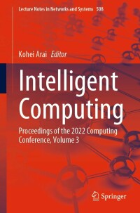 Imagen de portada: Intelligent Computing 9783031104664