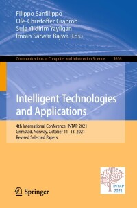 Cover image: Intelligent Technologies and Applications 9783031105241