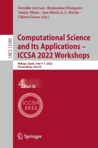 Cover image: Computational Science and Its Applications – ICCSA 2022 Workshops 9783031105418