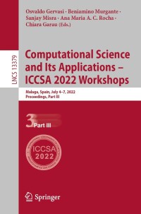 Imagen de portada: Computational Science and Its Applications – ICCSA 2022 Workshops 9783031105449