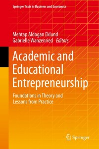 Cover image: Academic and Educational Entrepreneurship 9783031109515