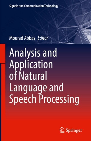 Cover image: Analysis and Application of Natural Language and Speech Processing 9783031110344