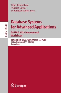 Immagine di copertina: Database Systems for Advanced Applications. DASFAA 2022 International Workshops 9783031112164