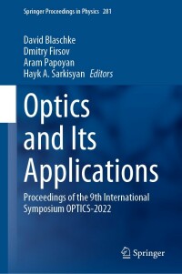 Cover image: Optics and Its Applications 9783031112867
