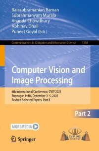 Cover image: Computer Vision and Image Processing 9783031113482