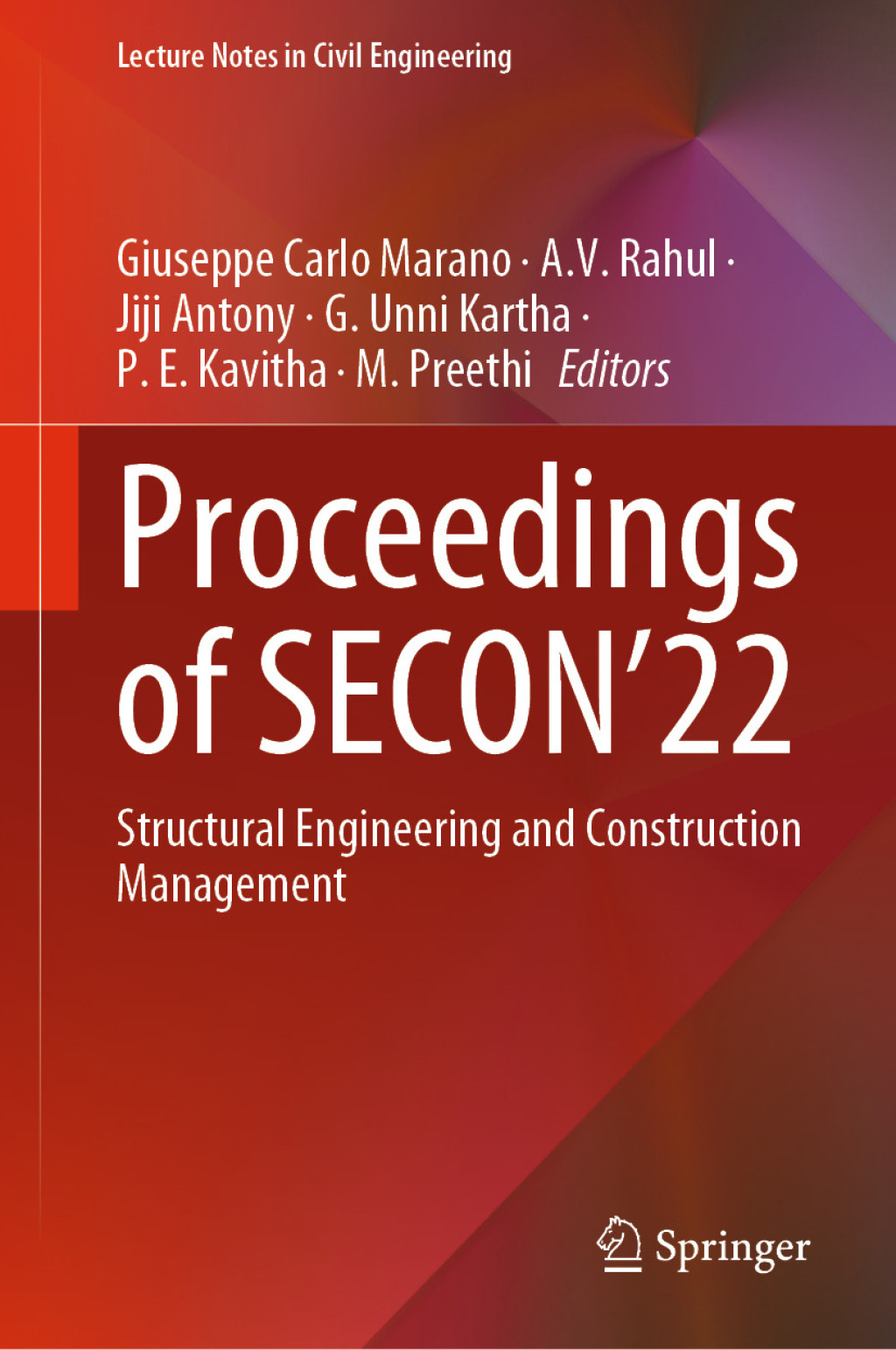 Proceedings of SECON’22 Structural Engineering and Construction Management