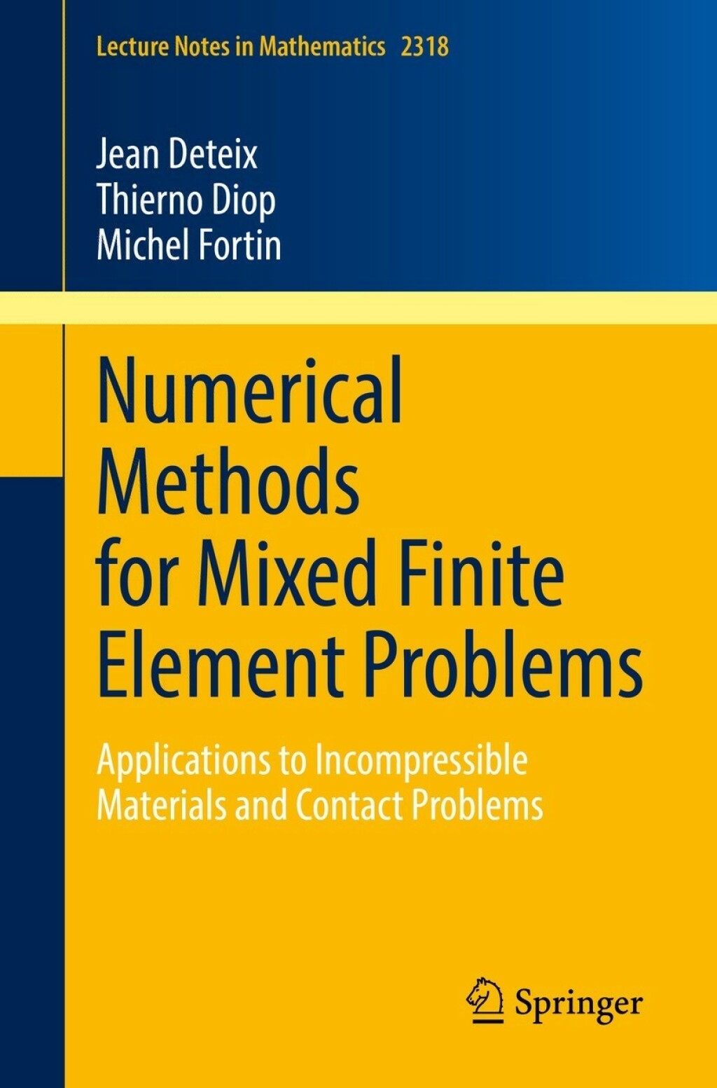 Numerical Methods for Mixed Finite Element Problems Applications to Incompressible Materials and Contact Problems