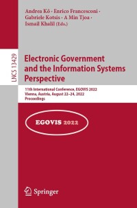 Cover image: Electronic Government and the Information Systems Perspective 9783031126727