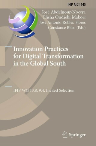 Titelbild: Innovation Practices for Digital Transformation in the Global South 9783031128240